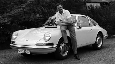 Ferdinand Porsche with 911